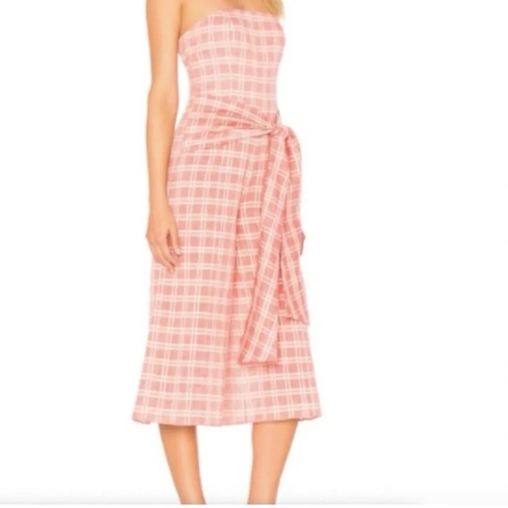 Tularosa Kristina Plaid Jumpsuit Sleeveless Culotte Small